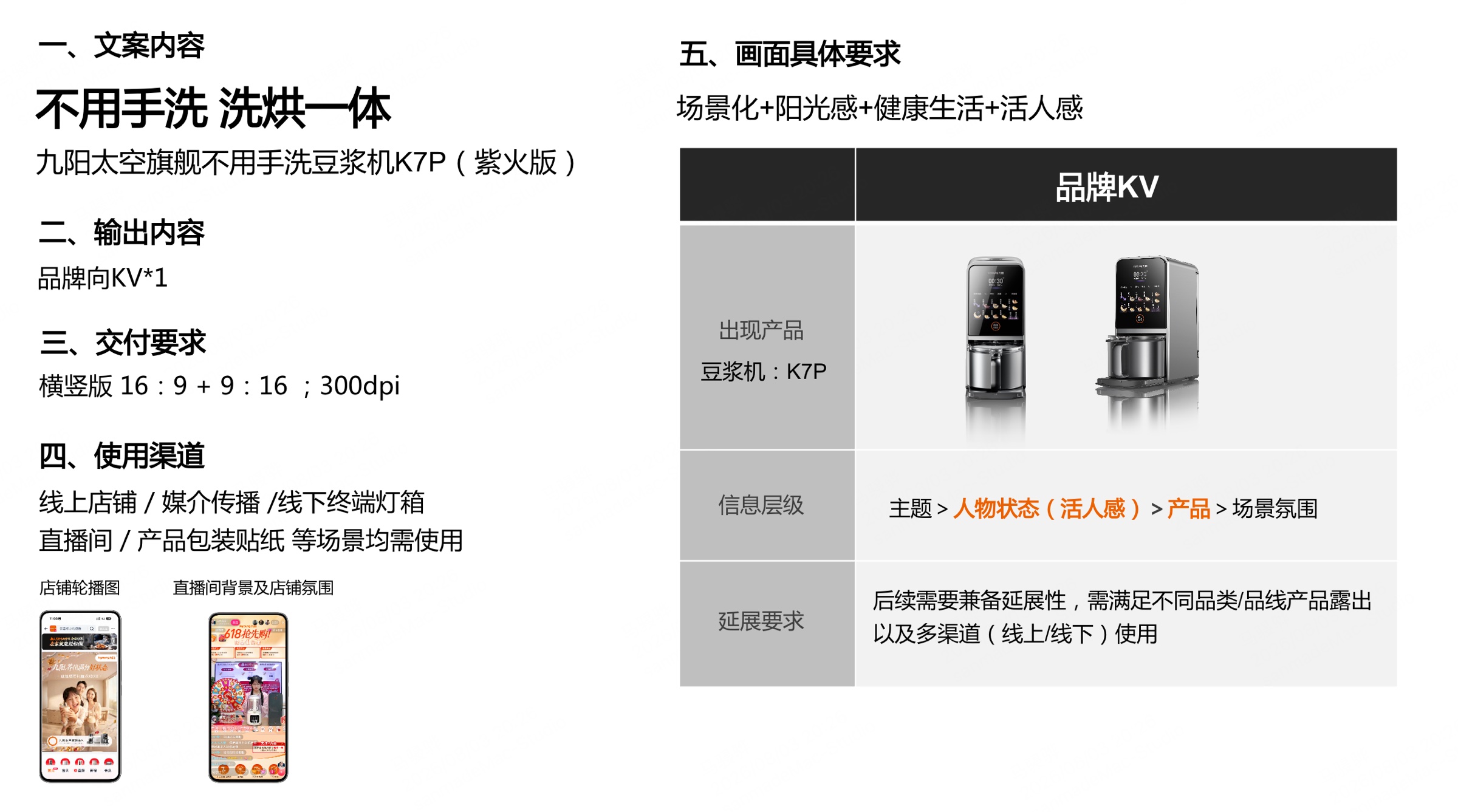 九阳品牌 KV 项目 Brief 与需求说明